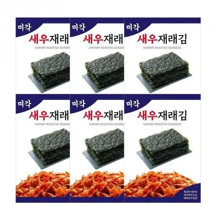 미각 새우재래김 조미김 구운김 24g(6매) 6봉
