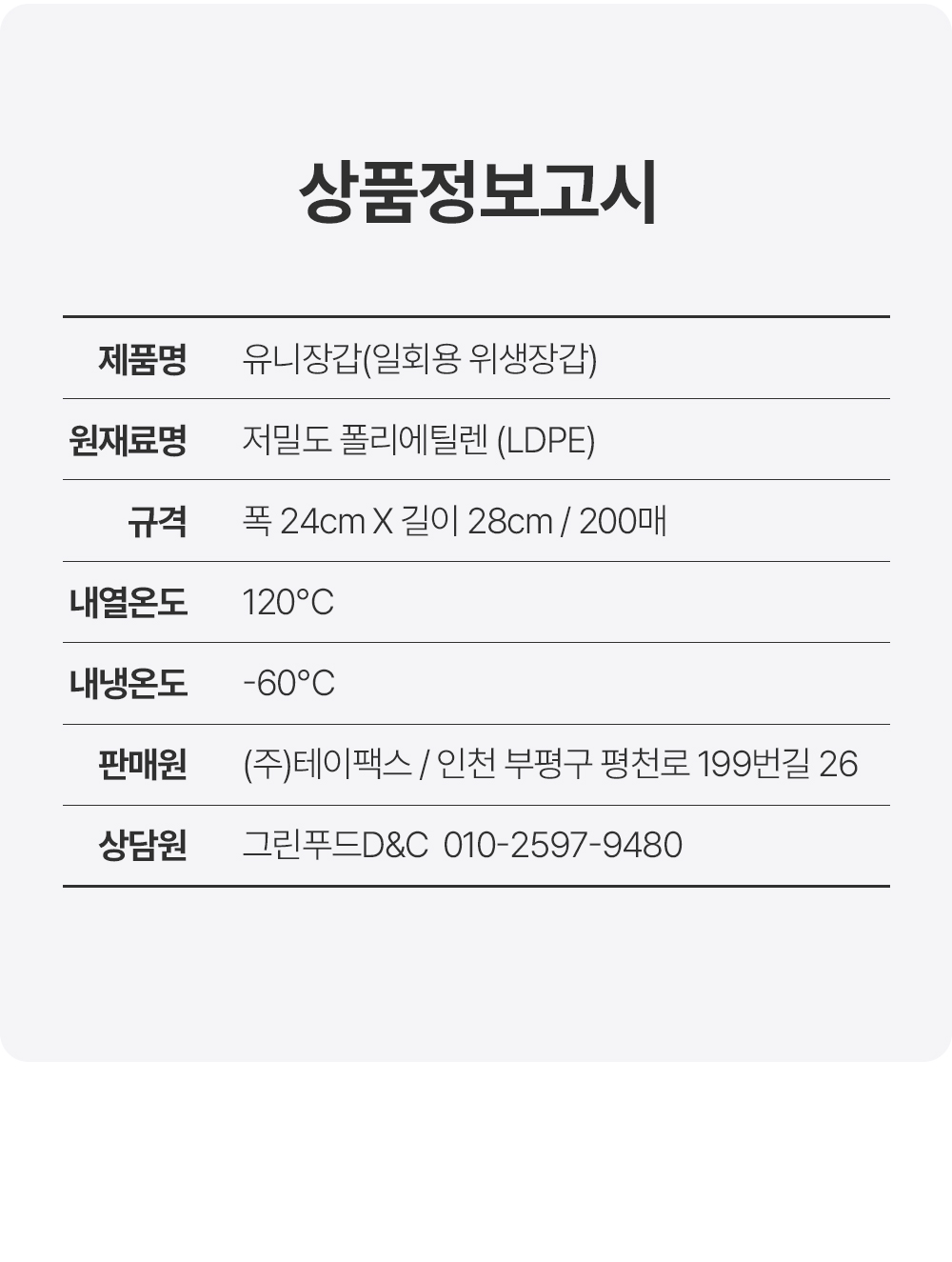 상품정보제공고시