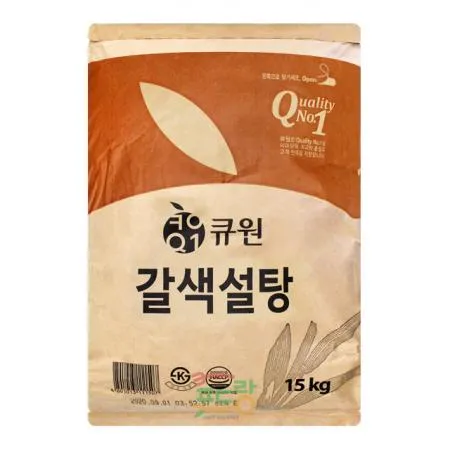 황설탕[큐원,갈색설탕]15kg