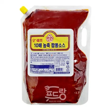  짬뽕소스[오쉐프,10배농축,냉장]2kg★직접 인수 불가 시 [아이스박스] 필수구매 이미지