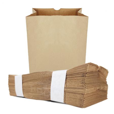 튀김봉투[크라프지,갈색,소,각대봉투]100ea