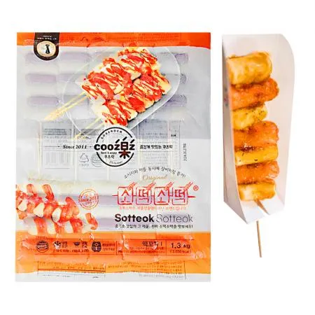 소떡꼬치[쿠즈락,소떡소떡,7P*10꼬치]1.3KG 직접 인수 불가 시 [아이스박스] 필수구매 이미지