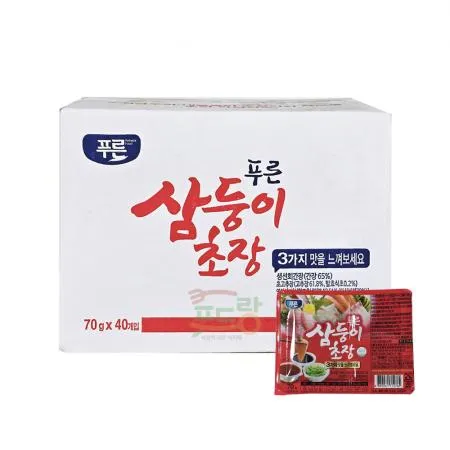 삼둥이초장[푸른,삼둥이초고추장]70g*40 1box 이미지