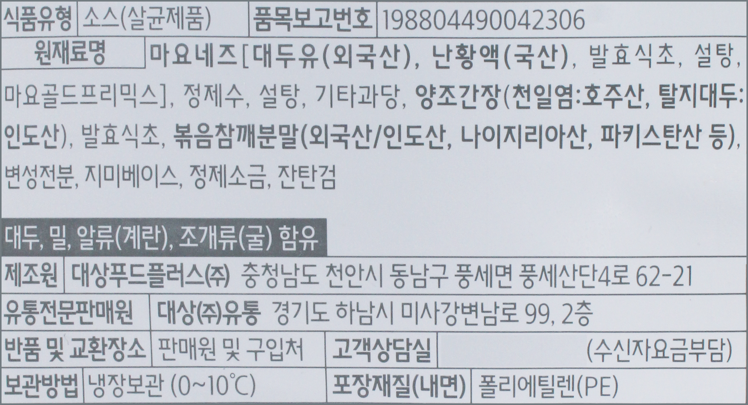 상품정보제공고시