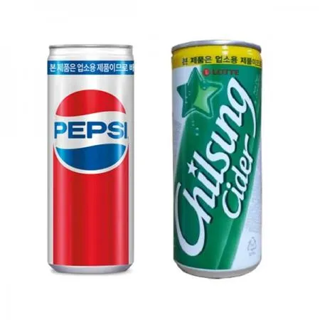[무료배송]  펩시콜라 업소용 245ml 1박스 + 칠성사이다 245ml 1박스 총 60개 이미지