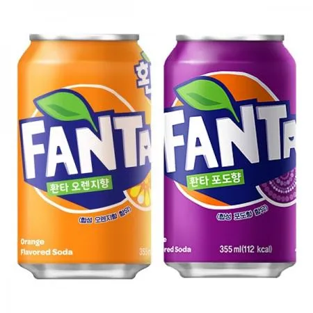 [무료배송]  환타 오렌지 355ml 1박스 + 환타 포도 355ml 1박스 총 48개