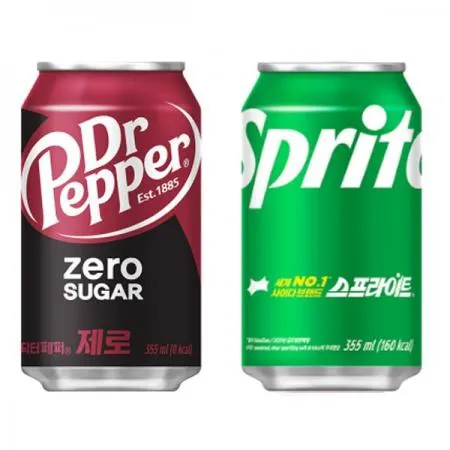 [무료배송] 닥터페퍼 제로 355ml 1박스 + 스프라이트 355ml 1박스 총 48개 이미지
