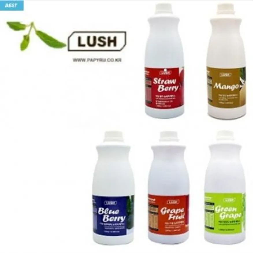 스위트코리아 러쉬 딸기/망고/블루베리/자몽/청포도(배송요청사항에 수량기입) 에이드 베이스 1.8kg 1병 이미지