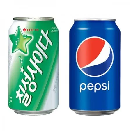 [무료배송]  칠성사이다 355ml 1박스 + 펩시콜라 355ml 1박스 총 48개 이미지