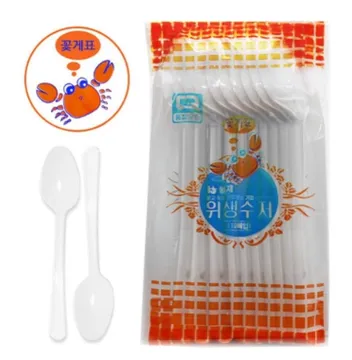 (무료배송)꽃게표일회용숟가락(10P*50)약500봉