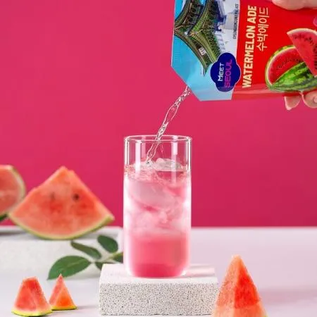 [무료배송] 믿서울 수박에이드 파우치음료 230ml 50개