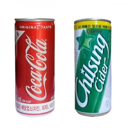 [무료배송]  코카콜라245ml 30캔 + 칠성사이다245ml 30캔 이미지