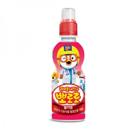 [무료배송] 뽀로로 음료수 딸기맛 220ml 24개