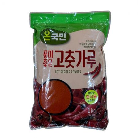 온국민 장용 매운맛 고춧가루 고운입자 중국산 1kg