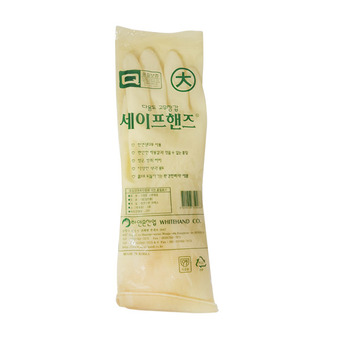 세이프핸즈 고무장갑 백색 대