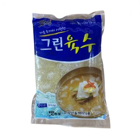 맛찬들 냉면육수 그린 340g 냉동