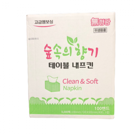 숲속의향기 테이블냅킨 90매 100속