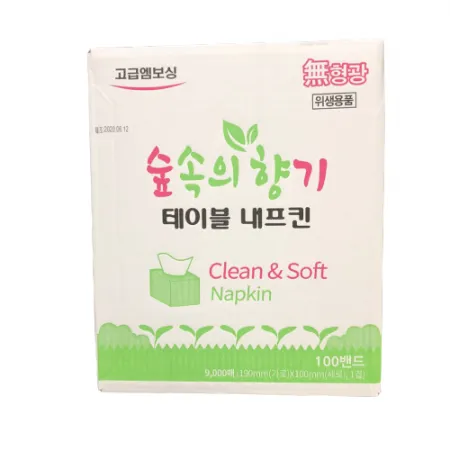 숲속의향기 테이블냅킨 90매 100속