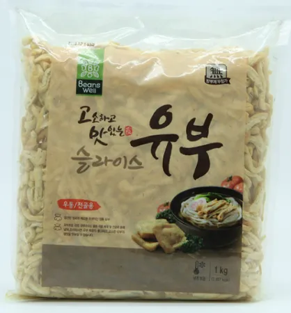 우천식품 고소하고맛있는유부 슬라이스 1Kg 냉동