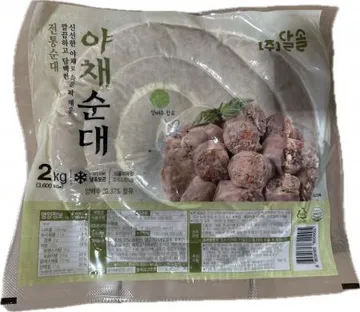 달솔 야채순대 2kg 냉동
