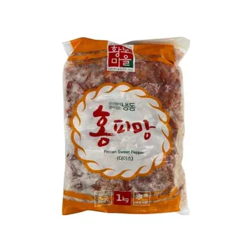 황보마을 홍피망 슬라이스 중국산 1kg 냉동