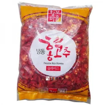황보마을 홍고추 슬라이스 중국산 1kg