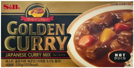 S&B 에스비 골든카레 고형 매운맛 220g
