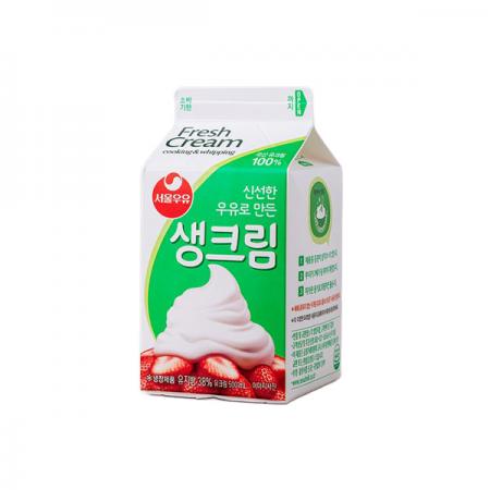 서울우유 생크림 500ml 동물성 500g 냉장