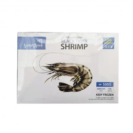 통새우 블랙타이거 15미 500g 냉동 홍다리얼룩새우