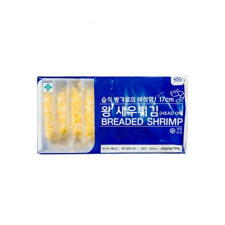 빵가루 왕새우튀김 17cm 450g 냉동