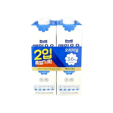 매일우유 오리지널 900ml 2입 세트