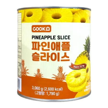쿡샵 파인애플 슬라이스 3.06Kg