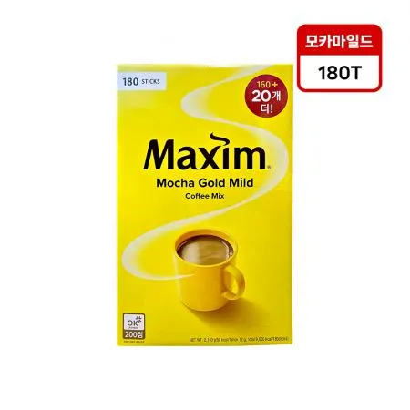 맥심 모카골드 마일드 커피믹스 180T