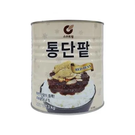 스위트웰 통단팥 3kg 빙수팥