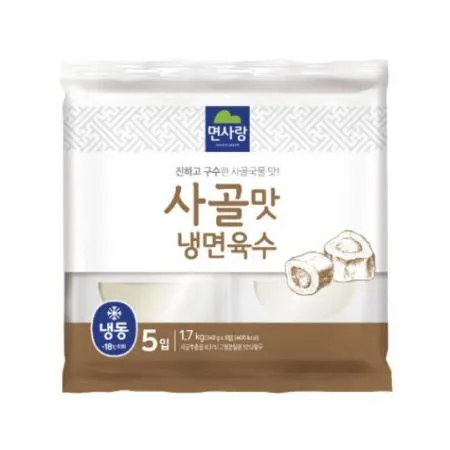면사랑 사골맛 냉면육수 340gX5입 1.7Kg 냉동