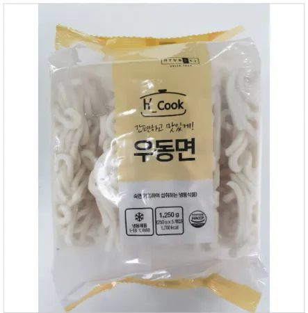 ⭐묶음특가⭐H-COOK 우동면 1.25kg(250gX5) 냉동