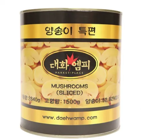단풍 양송이캔 특편 슬라이스 2.84Kg