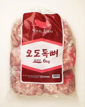 오돌뼈 국내산 6kg 냉동