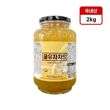 초록원 꿀유자차S 2kg 유자청