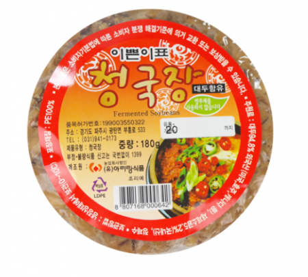 아리랑식품 이쁜이표 청국장 180g