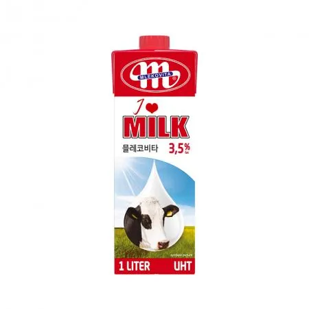 ♥첫구매♥믈레코비타 수입 멸균우유 1L