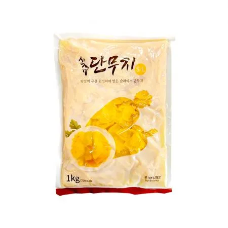 코우 신슈 치자 압축 슬라이스 단무지 1kg 