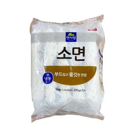 면사랑 소면 1kg(200gX5입) 냉동