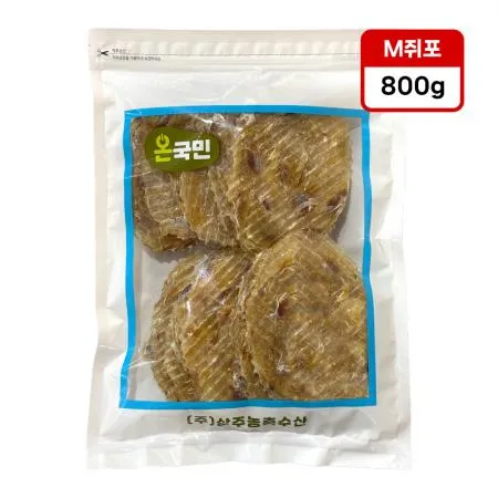온국민 M쫄각 원쥐포 베트남산 800g 조미 취지포 안주 건어