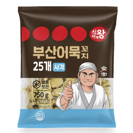 식자재왕 부산어묵 꼬치 사각 750g 냉동