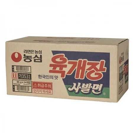 농심 육개장사발면 86gX24개입