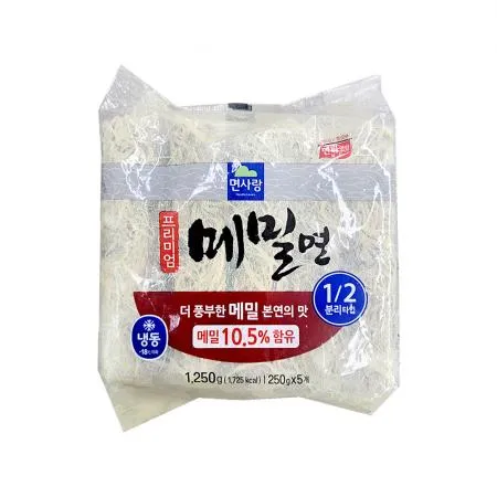 면사랑 메밀면 프리미엄 250gX5입 냉동 냉모밀