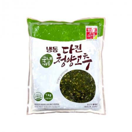 황보마을 다진 청양고추(국내가공)1kg 고추다대기 양념용