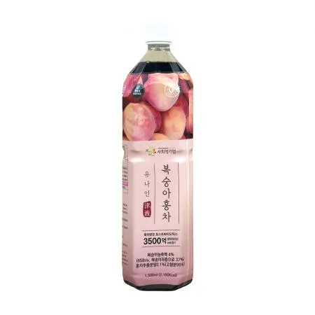유나인 복숭아 홍차 1.5L 복숭아 아이스티 