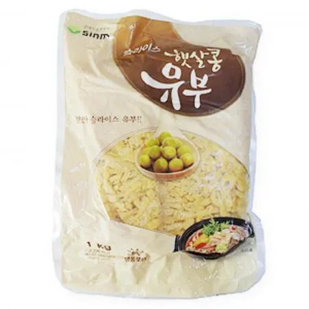 신미 햇살콩유부 슬라이스 1Kg 냉동